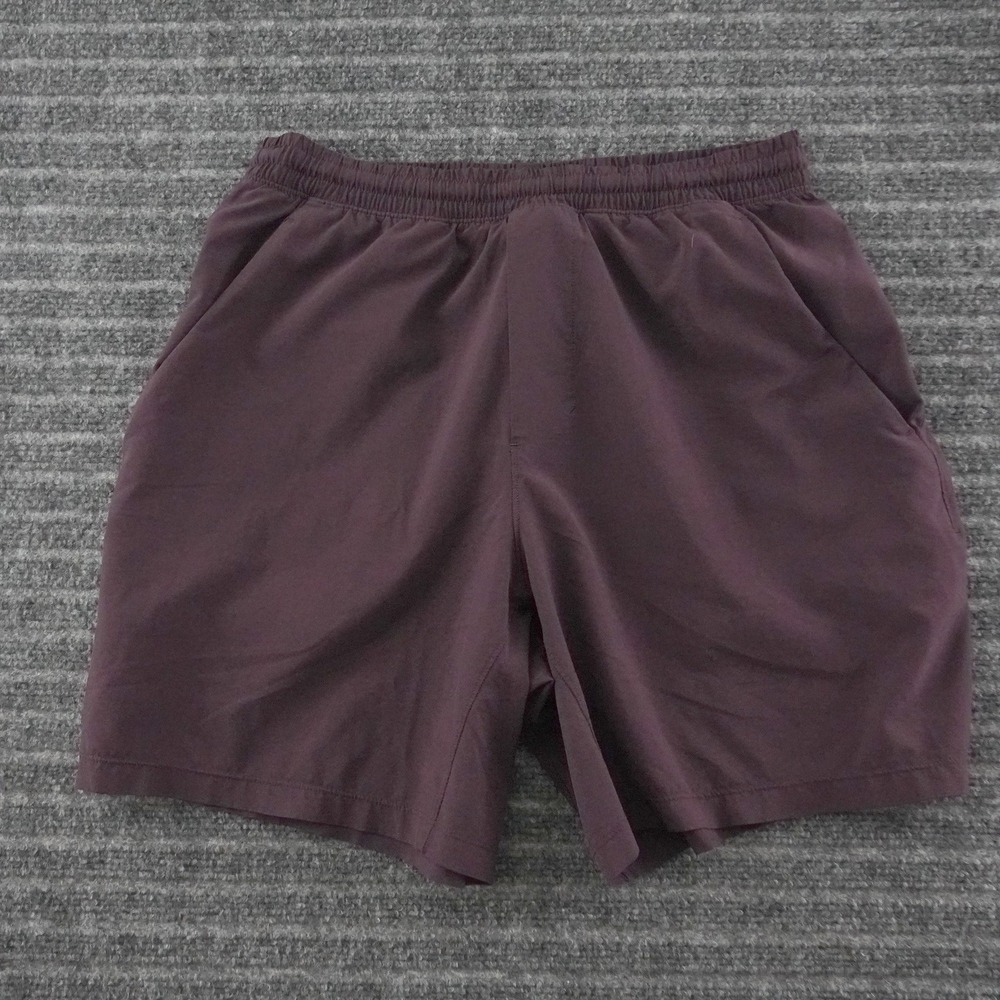 Lululemon Pace Breaker Athletic Shorts Mens M Purple Mesh Back Active Training